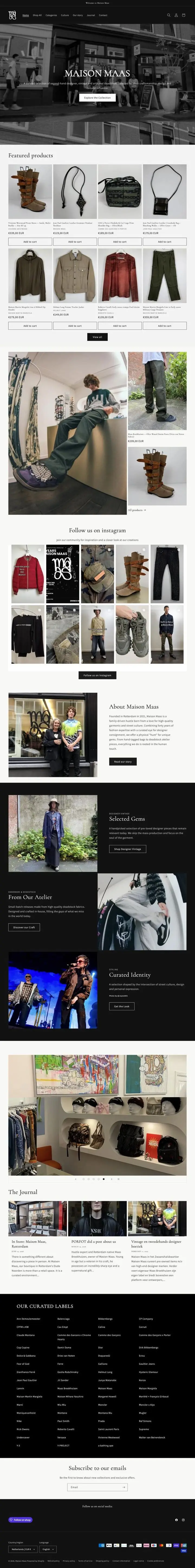 Homepage van maisonmaas.com